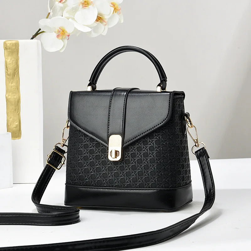 Small Square Messenger Bag | Casual PU Crossbody Purse Luxegan