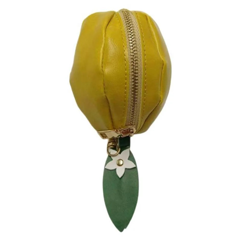 Polyester Cherry/Strawberry Coin Purse | Cute Fruit Shape Keychain Earphone Bag Luxegan