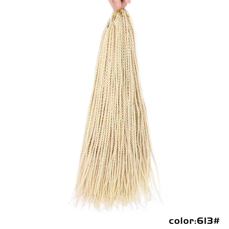 Full Star Senegalese Twist Crochet Braids | 30 Strands/Pack | Ombre Colors Luxegan