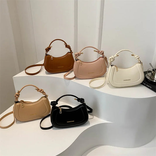 Trendy Soft PU Leather Shoulder Bag | Women's Stylish Tote Purse, Phone Bag & Elegant Design Crossbody Bag Luxegan