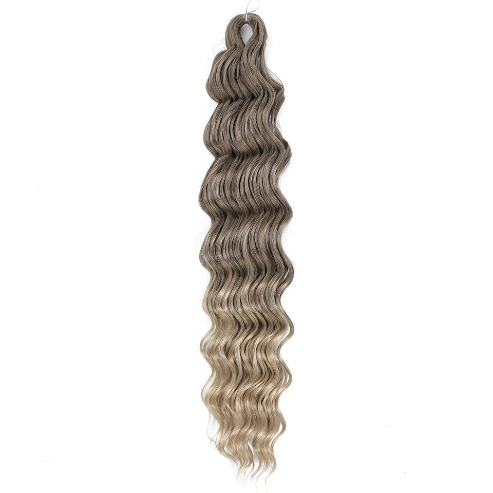 Anna Curls Loose Wave Synthetic Crochet Braiding Hair 24in | 50 Strands | 22 Colors - view 7