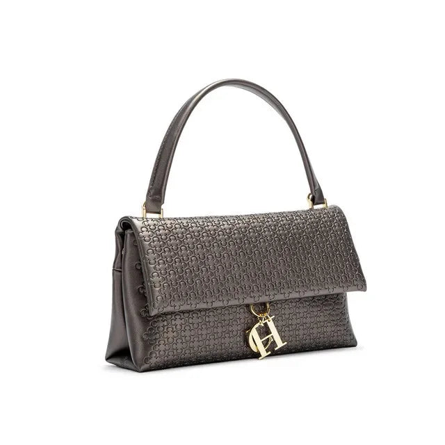 Unique Flower Embossed Box Bag | Soft Metal Accessory Shoulder Purse Luxegan