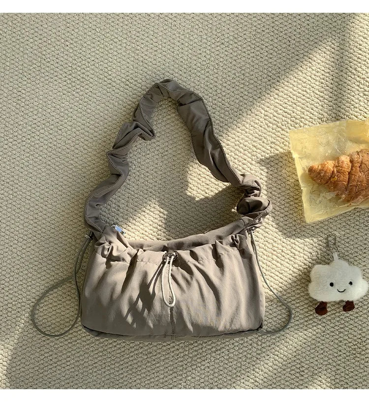 Simple Fashion Fold Shoulder Bag | Vintage Casual Designer Underarm Crossbody Bag Women | New Luxury Handbags High Quality Luxegan