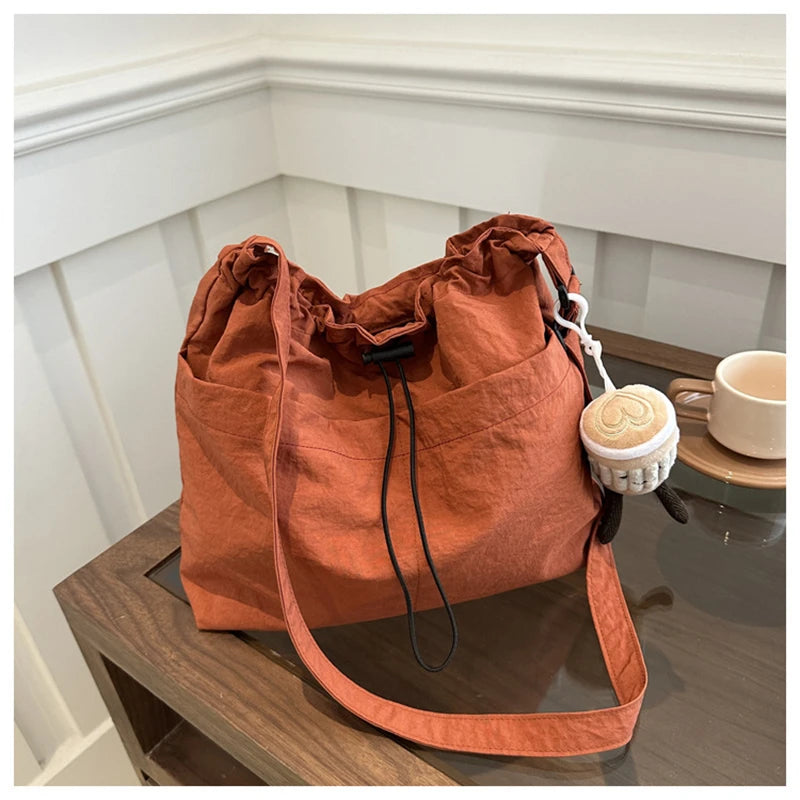 Lightweight Nylon Tote | Large Capacity Shoulder & Crossbody Bag Luxegan