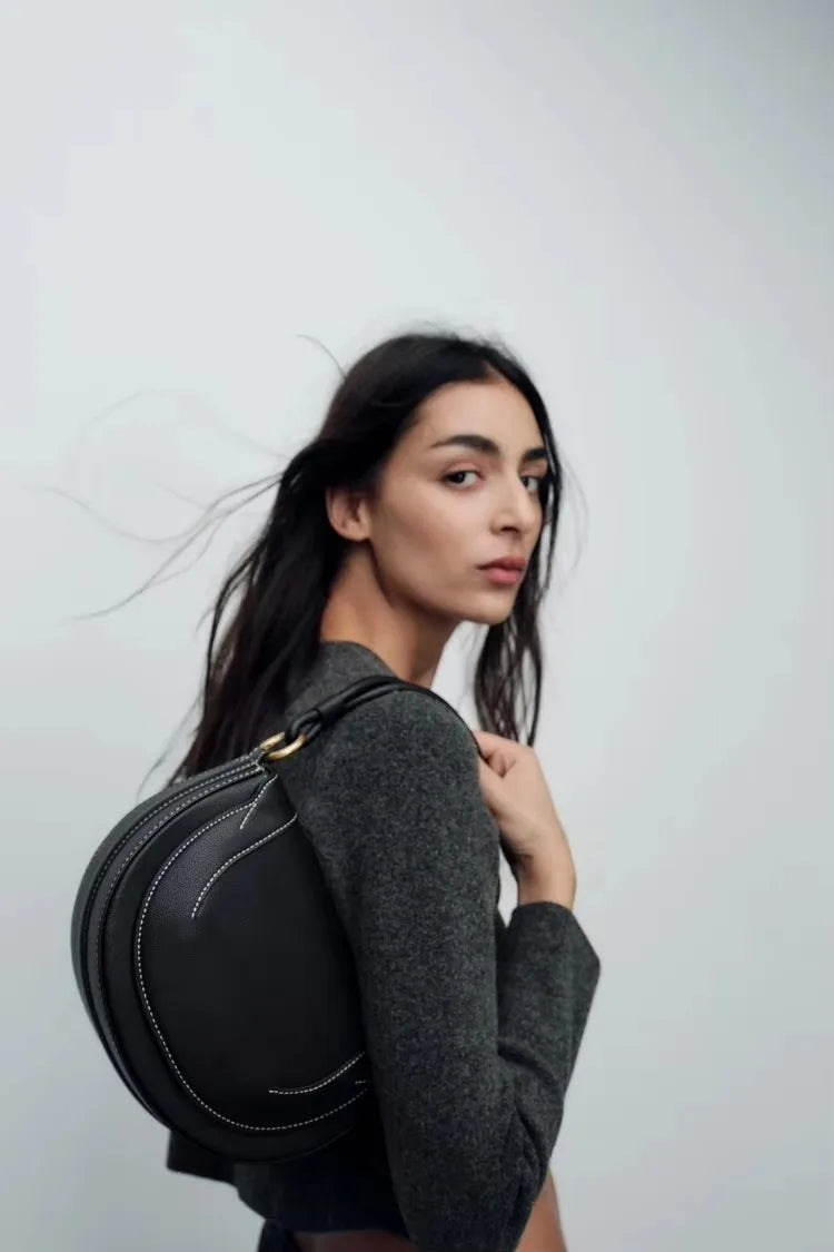 Contrasting Topstitching Crossbody Bags For Women | Fashion Famous Brands Designer Shoulder Bag | Trend Exquisite Flap Handbag Luxegan