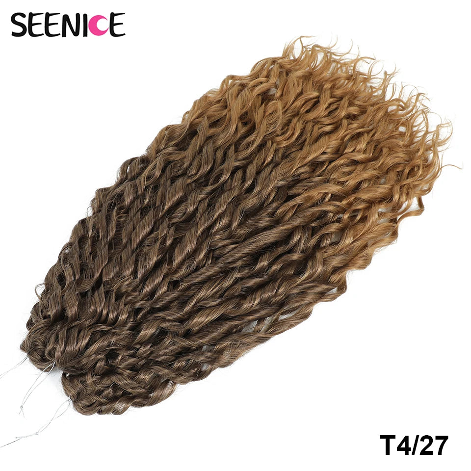 22 Inch Synthetic Water Wave Crochet Hair | Loose Deep Wave Braiding Extensions