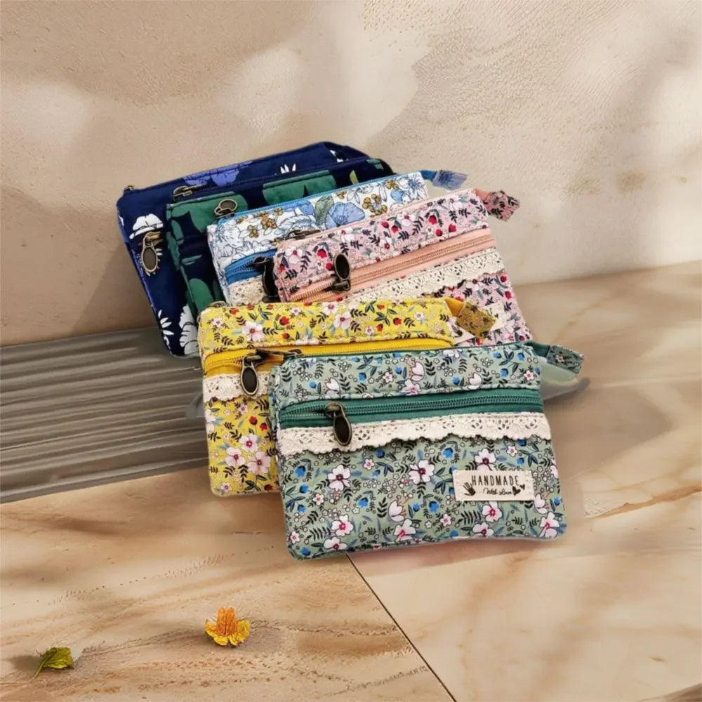 New Fashion Canvas Waterproof Coin Purse | Short Zipper Simple Organizer Clutch & Money Bag for Women Luxegan