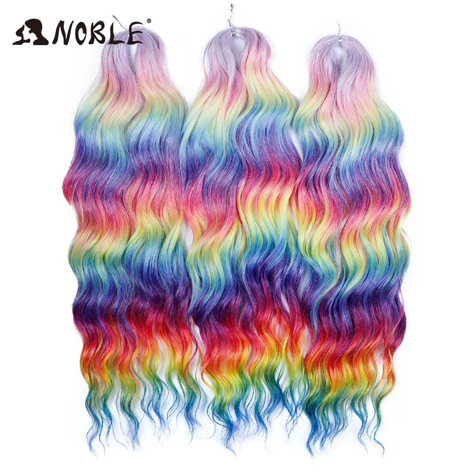 Synthetic Anna Curl Water Wave Crochet Braiding Hair – 24 Inch | 300g | 60 Strands | 88 Ombre & - view 76