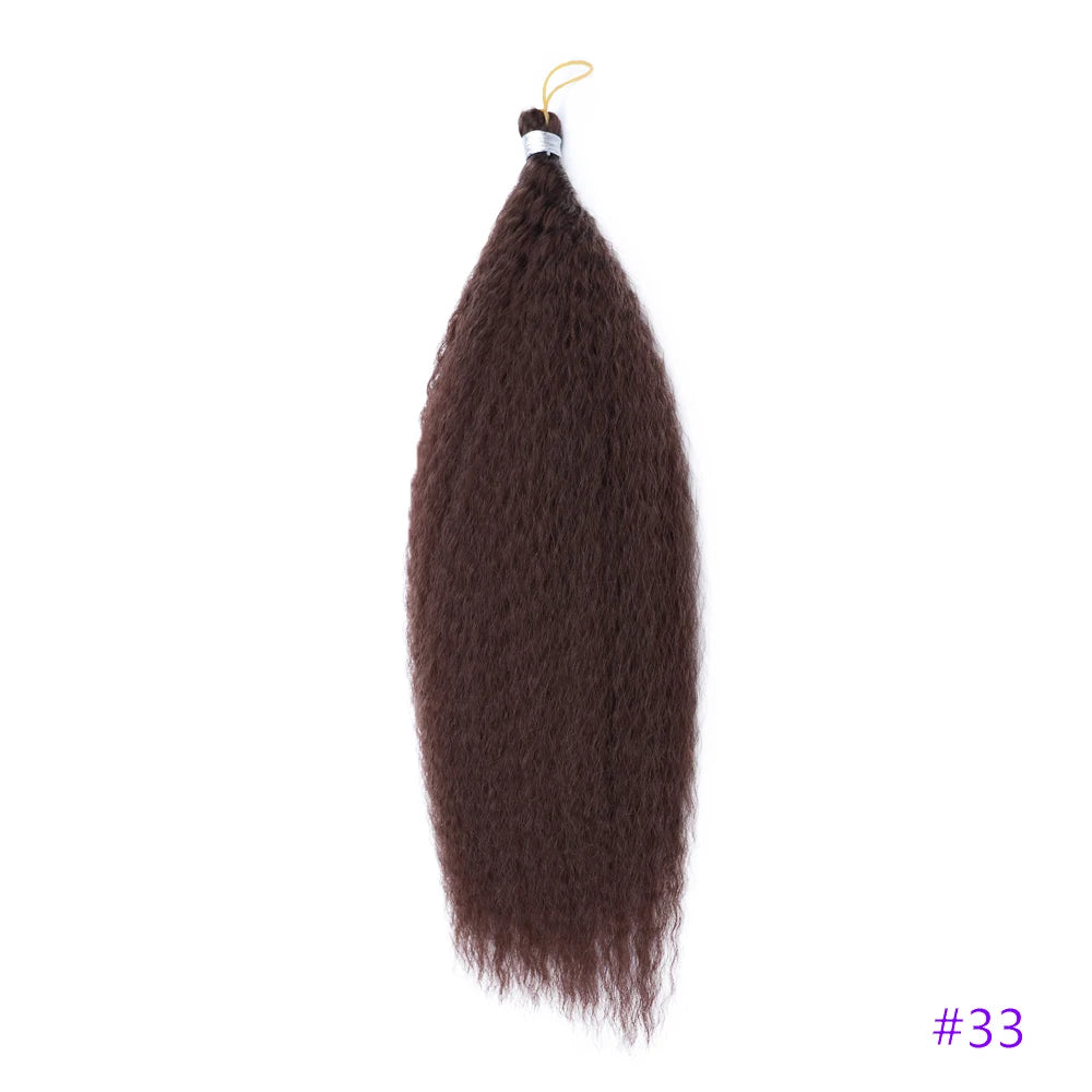 Afro Kinky Curly Synthetic Crochet Braiding Hair 18in | Kinky Curly Crochet Hair | 8 Colors Luxegan