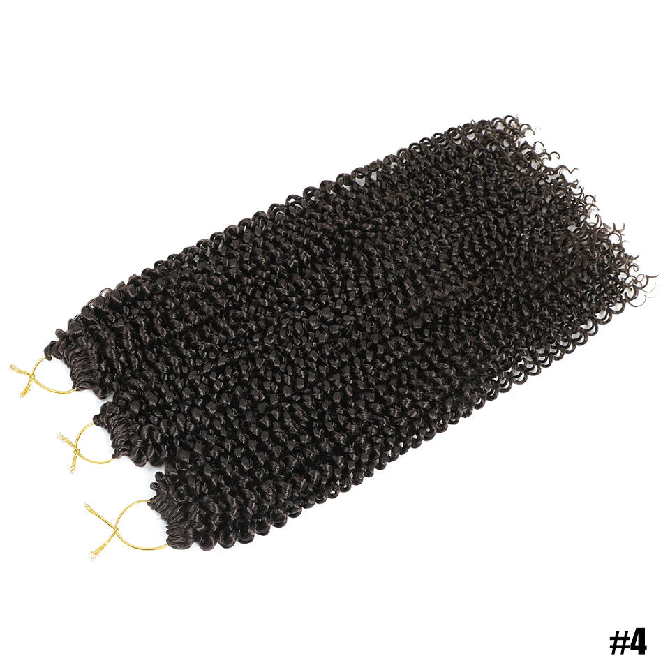Water Wave Crochet Braiding Hair | Afro Curly Synthetic Braids for Passion Twists & Butterfly Locs 22" Luxegan