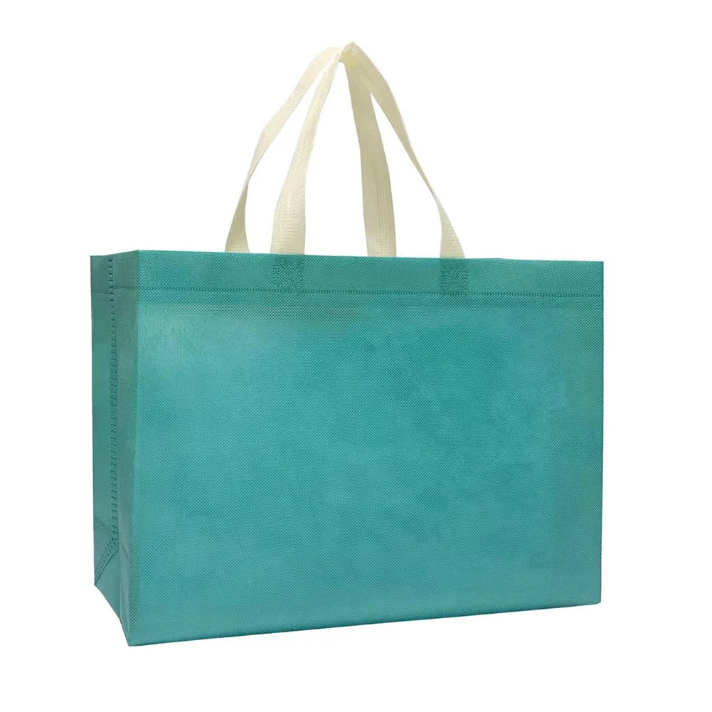Foldable Eco Shopping Bag | Sophisticated "Large Capacity" Non-Woven Silhouette | Elegant "Reusable" Fabric Tote | "Dignified" Solid Grocery Cloth Bag for Radiant Versatile Styling Luxegan