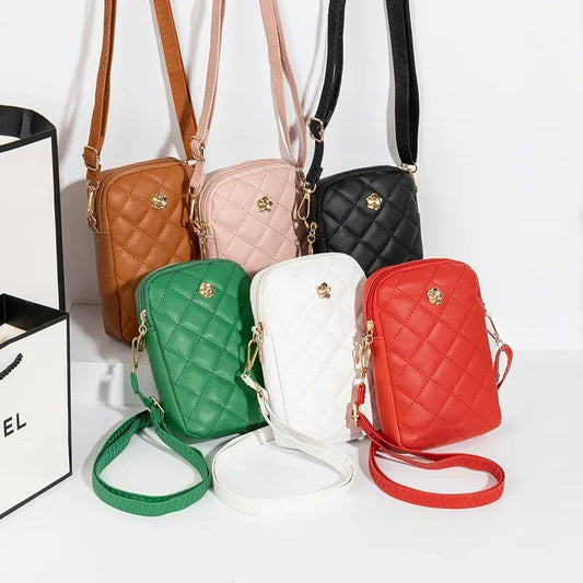 New PU Crossbody Bag | Simple Handbag, Mini Cell Phone Bag & Summer Small Square Bag Luxegan