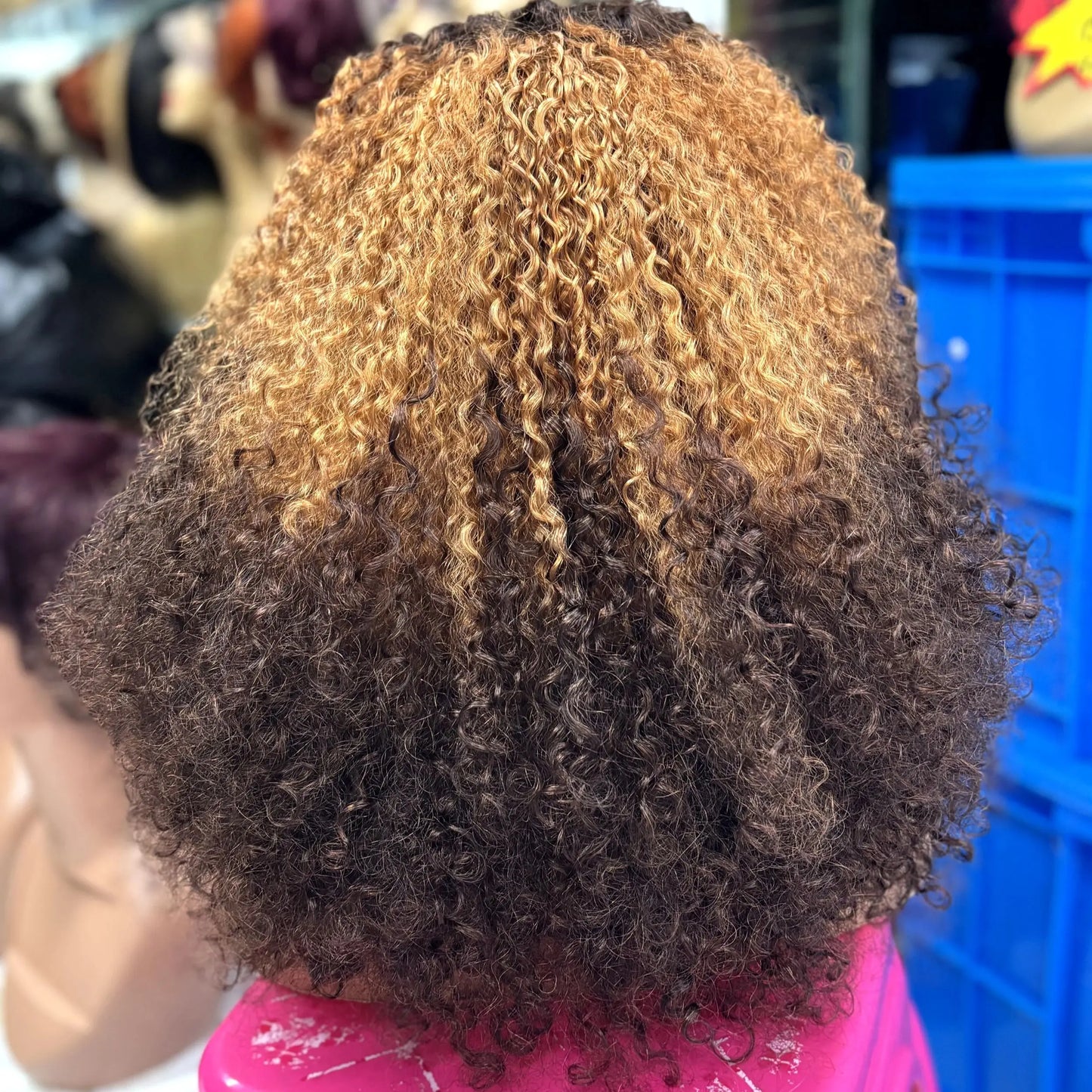 350% Density Pixie Curly HD Lace Frontal Wig | Bouncy Burmese Human Hair Luxegan