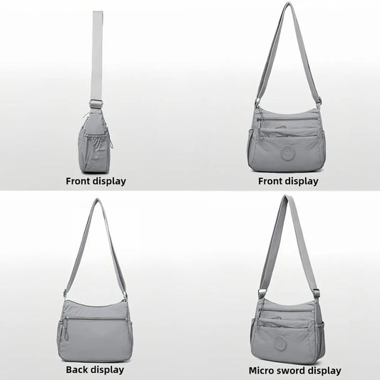 Multi-layer Casual Messenger Bag | Simple & Lightweight Commuting Mom Bag Luxegan