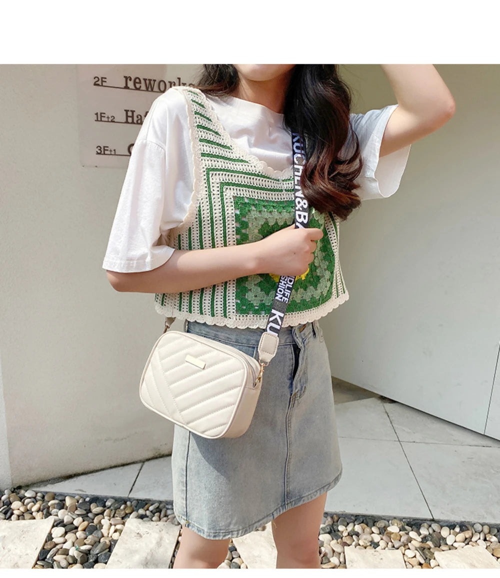 High-Quality PU Shoulder Bags for Women | Simple Crossbody Casual Messenger Bag & Phone Bag Luxegan