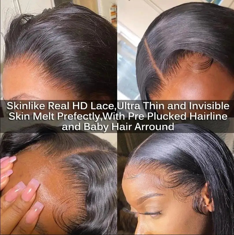 Straight & Body Wave HD Transparent Lace Frontal | 13x4 & 4x4 Lace Closure | Pre-Plucked Human Hair