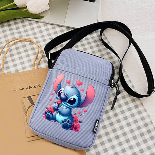 Disney Lilo & Stitch Canvas Bag | Square Crossbody & Shoulder Purse Luxegan