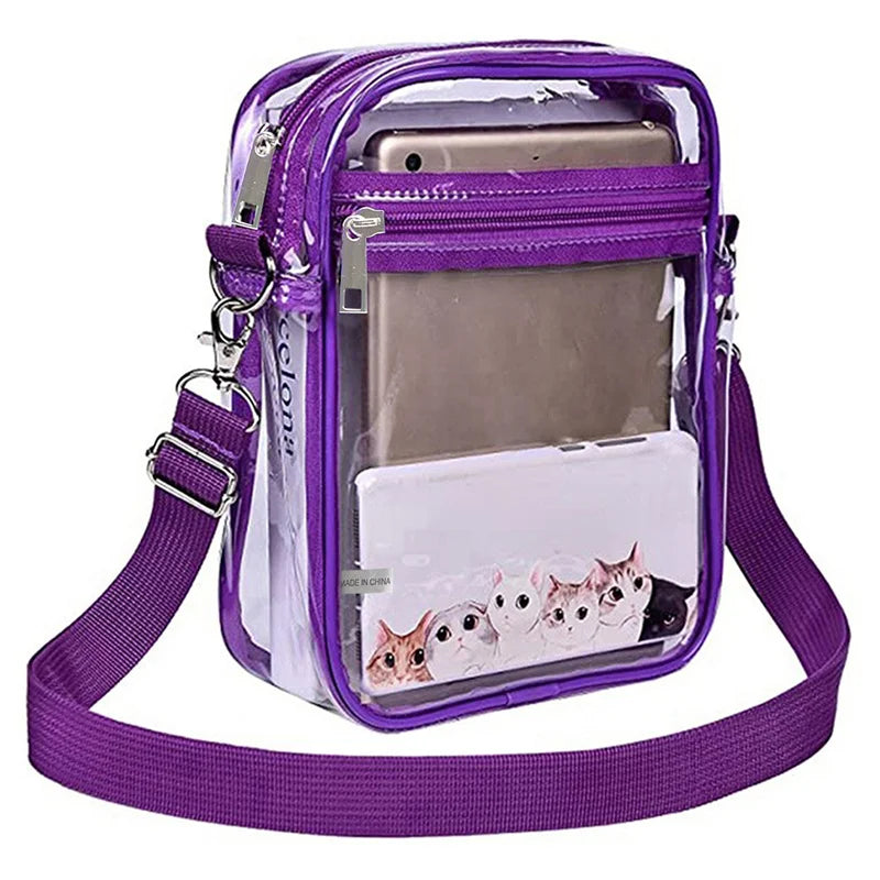 Transparent Crossbody Bag | Simple Waterproof Small Square Bag Luxegan