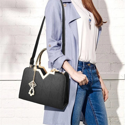 Luxury Design Handbag Women PU Leather Fashion Brand Crossbody Bags | Large Capacity Shoulder Messenger Bag Travel Shopping Totes Luxegan