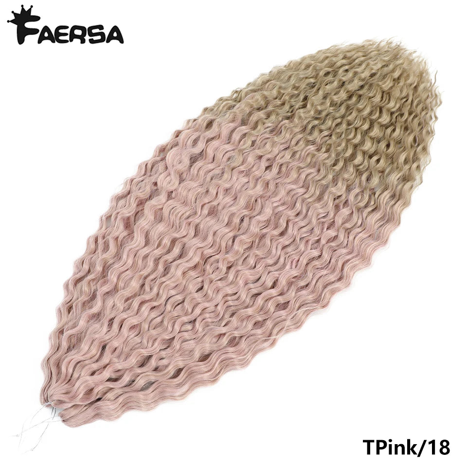 Water Wave Synthetic Crochet Hair | 22–30 Inch