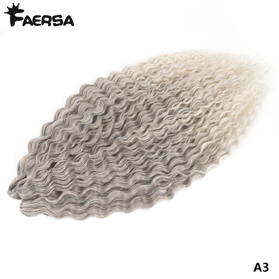 Water Wave Synthetic Crochet Hair | 22–30 Inch