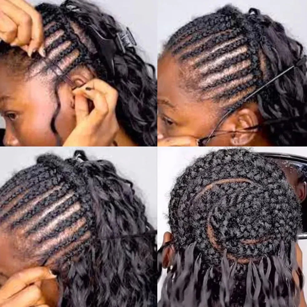 Curly Crochet Hair Extensions | Pre-Looped Braiding Hair Luxegan