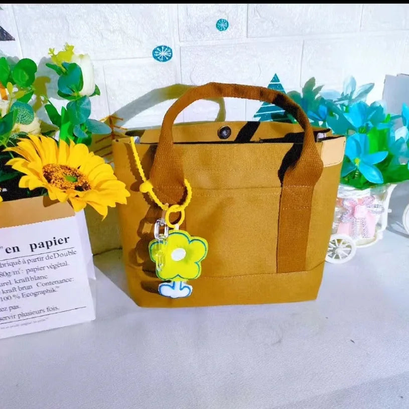 Women's Tote Bag Canvas Sewing Thread | Large Capacity Advanced Sense Handbag & Convenient Practical Female Commuter Bag Luxegan