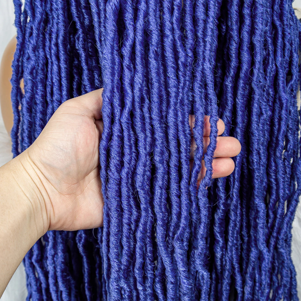 Pink & Blue Braided Wig | Full Lace Butterfly Locs & Dreadlocks