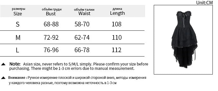 Gothic Spaghetti Strap Lace Pleated High-Low Asymmetric Swing Bodycon Mini Dress | Vintage Goth Elastic Waist Dress Luxegan