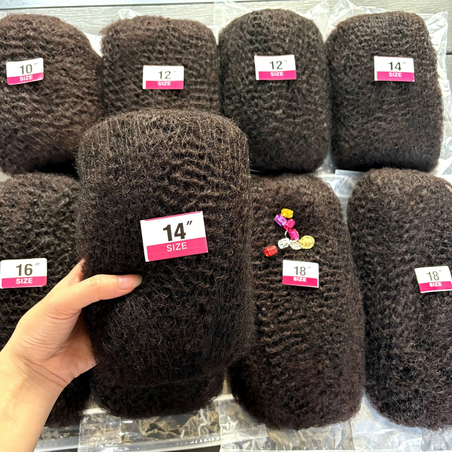 4C Afro Kinky Human Hair Bulk | Locs, Twists & Braids Extensions | 10-18in