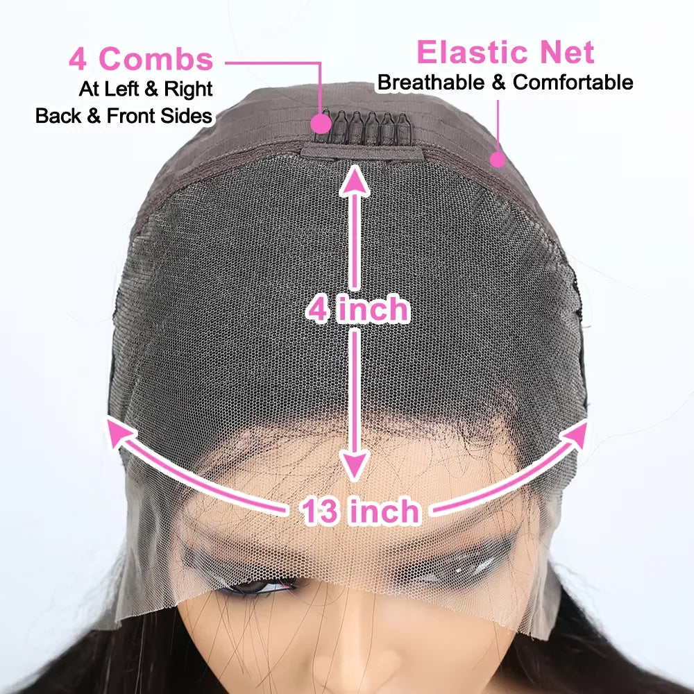 250% Density Kinky Straight Bob Wig | 13x4 HD Transparent Full Lace Frontal Human Hair Wig (Pre-Plucked for Black Women) Luxegan