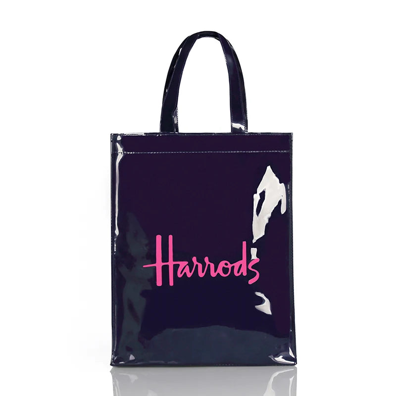 Hard Waterproof PVC Jelly Tote | Cartoon Print Zipper Shoulder Bag Luxegan