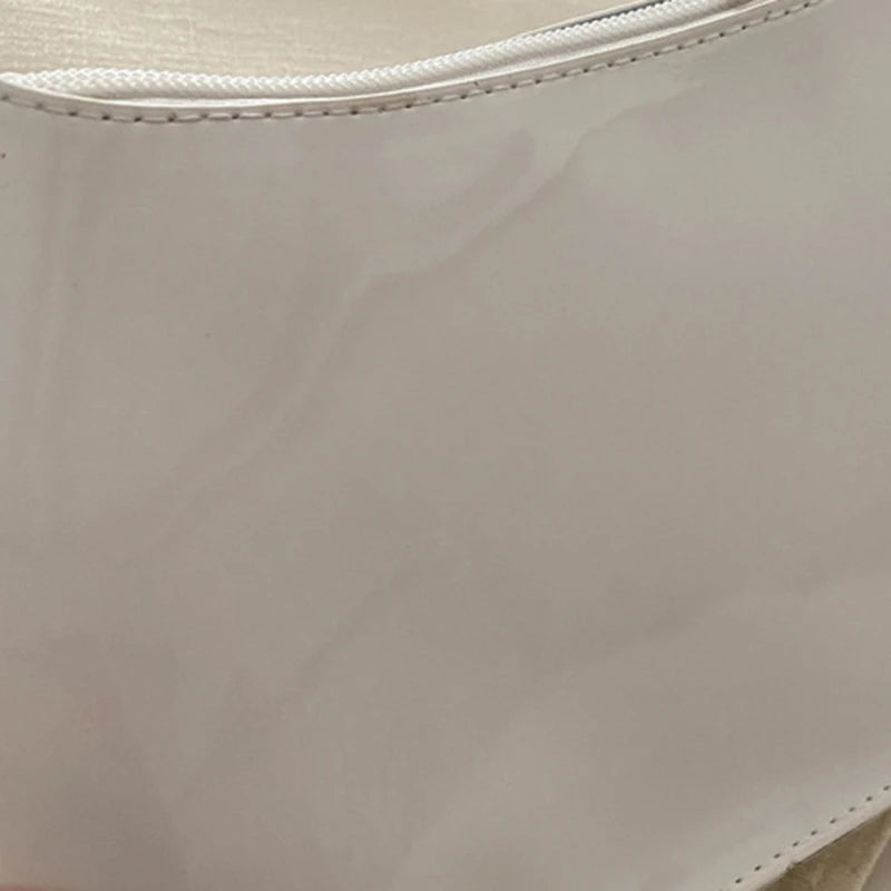 Vintage Patent Leather Shoulder Bag | Fashion Designer Hobos & Underarm Bag Luxegan