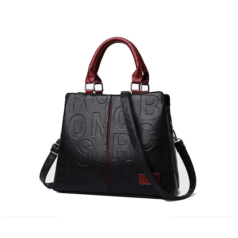 PU Leather Casual Shoulder Crossbody Bag | Ladies' Luxury Designer Large Capacity Travel Handbag Luxegan