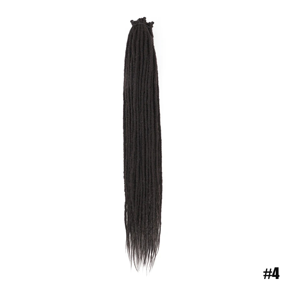 Synthetic Dreadlock Extensions – Handmade Crochet Hair 24" & 36" Luxegan