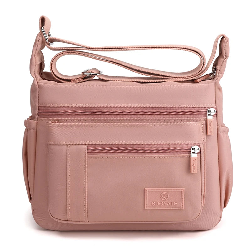 Waterproof Nylon Messenger Bag | Fashion Satchel Shoulder & Crossbody Luxegan