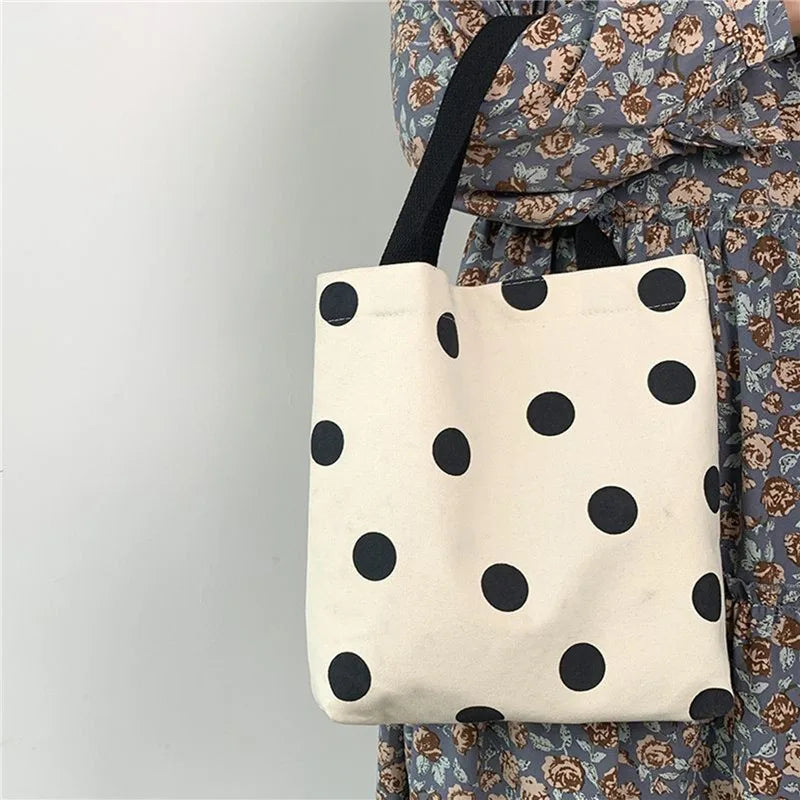 Women's Canvas Tote Bag | Solid Color Designer Ladies Casual Handbag & Large Capacity Cotton Reusable Shopping Beach Bag Luxegan