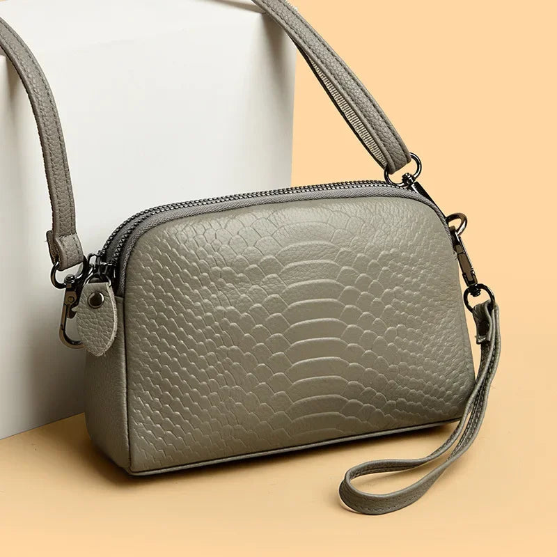 Cross Border Women's Crossbody Small Bag | New Fashion Genuine Cow Leather Single Shoulder Handbag (Trendy Messenger Bag) Luxegan