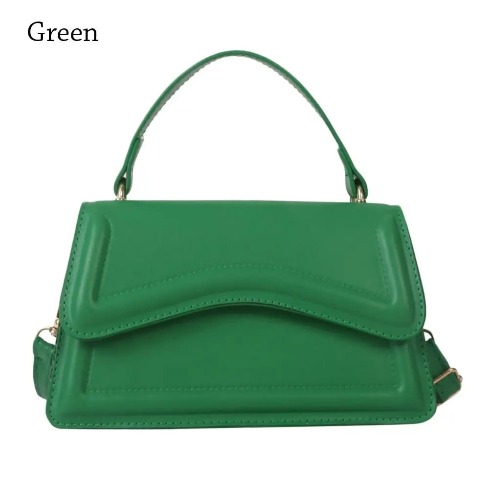 High Quality Solid Color Small Square Crossbody Tote Luxegan
