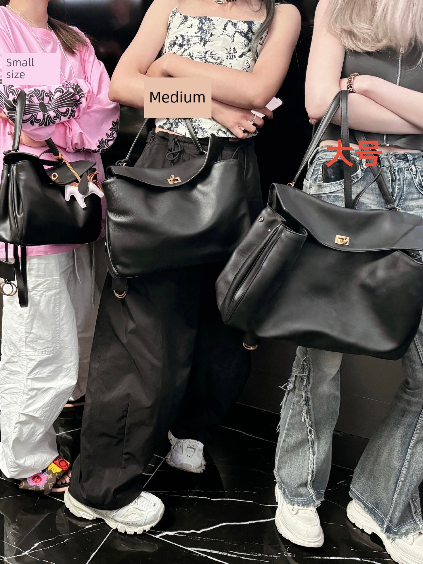 Rodeo Smooth Calfskin Tote Bag | Medium Horizontal Square Crossbody Satchel | Lazy Style Pure Color Leather Handbag Luxegan