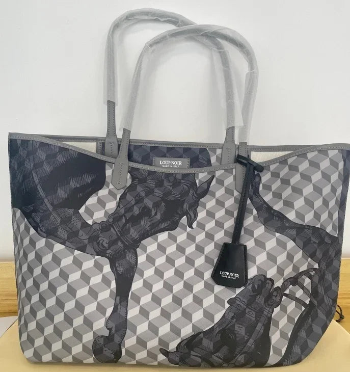 New Tote Bag for Women | Famous Brands Casual Totes & Large Capacity Noir Shoulder Bag (High Quality Genuine Leather) Luxegan