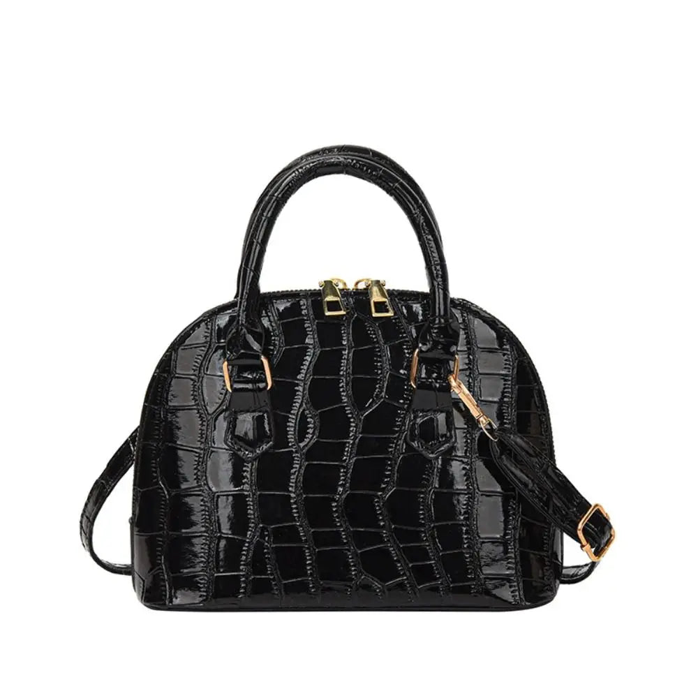Retro Fashion PU Leather Shoulder Bag | New Women's Waterproof Crocodile Pattern Versatile Crossbody Bag Luxegan