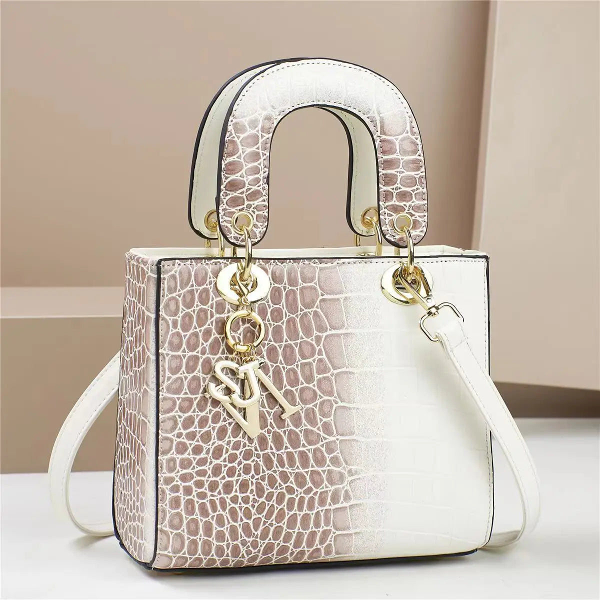 Fashion Brand Designer Women's Handbag | New Crocodile Pattern Daifei Bag (Classic Versatile Shoulder & Commuter Crossbody Bag) Luxegan