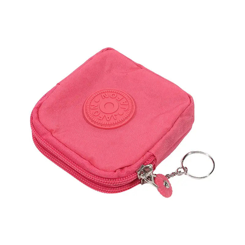 Wear-resistant Canvas Nylon Money Coin Purse | Durable Waterproof Wallet with Key Ring & Credit Card Holder Luxegan