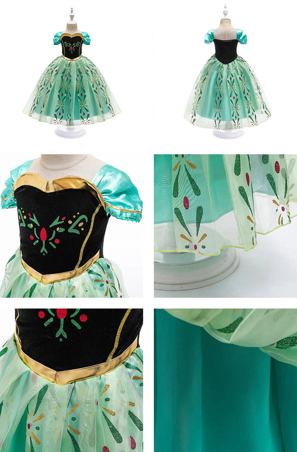 Girls Mirabel Isabela Encanto Costume Girl Princess Dress Children Elsa Anna Rapunzel Cinderella Mermaid Aurora Cosplay Clothes