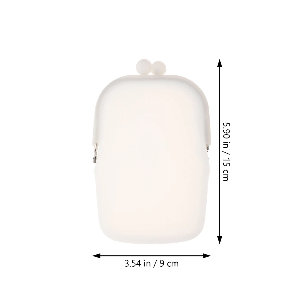 Silicone Phone Bag & Coin Purse for Women | Candy Color Small Wallet Holder Pouch (Ladies Handbag Clutch, Travel Accessories Storage) Luxegan