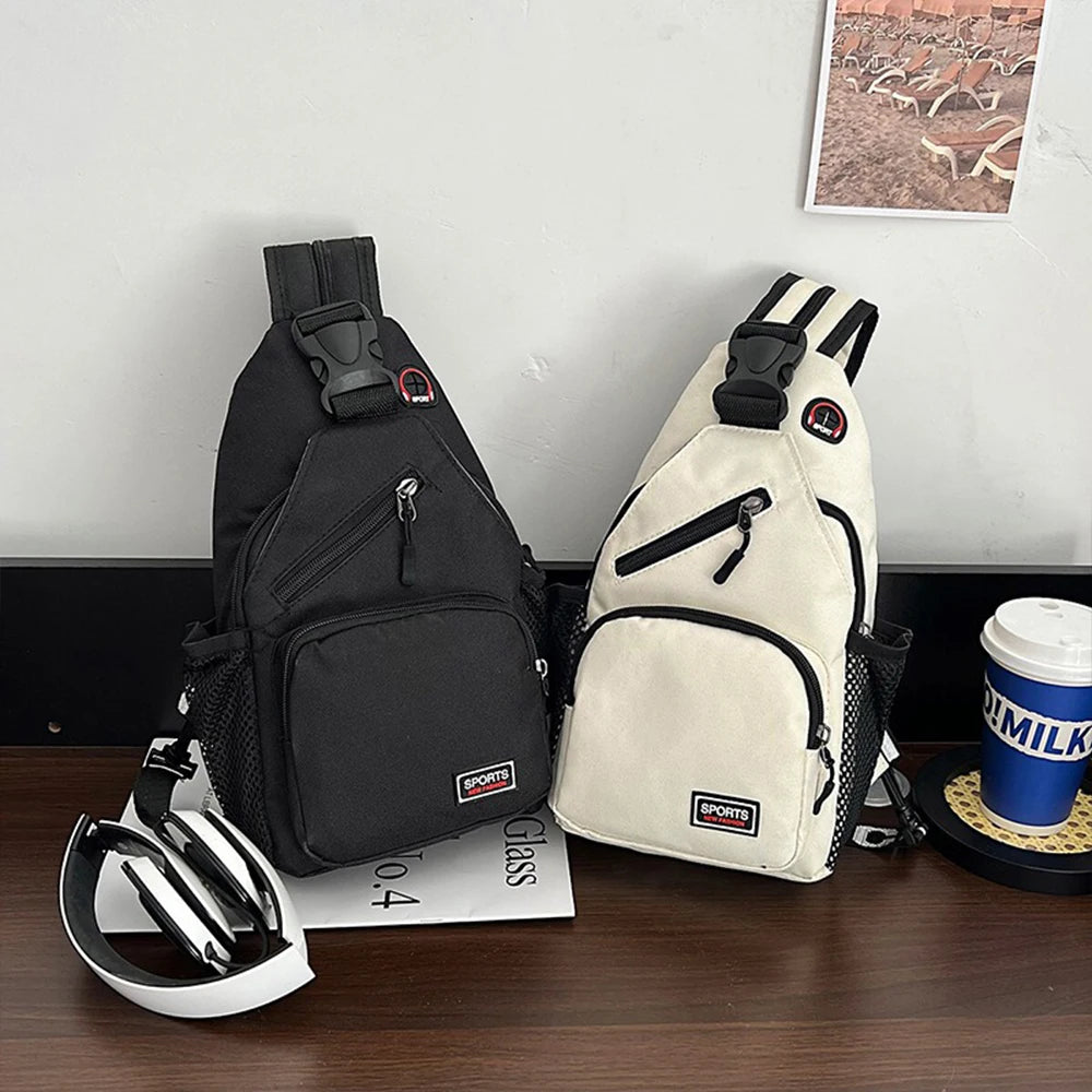 Mickey Minnie Mouse Cartoon Shoulder Bag | Unisex Multi-functional Oxford Fabric Backpack & Casual Chest Business Travel Pack Luxegan