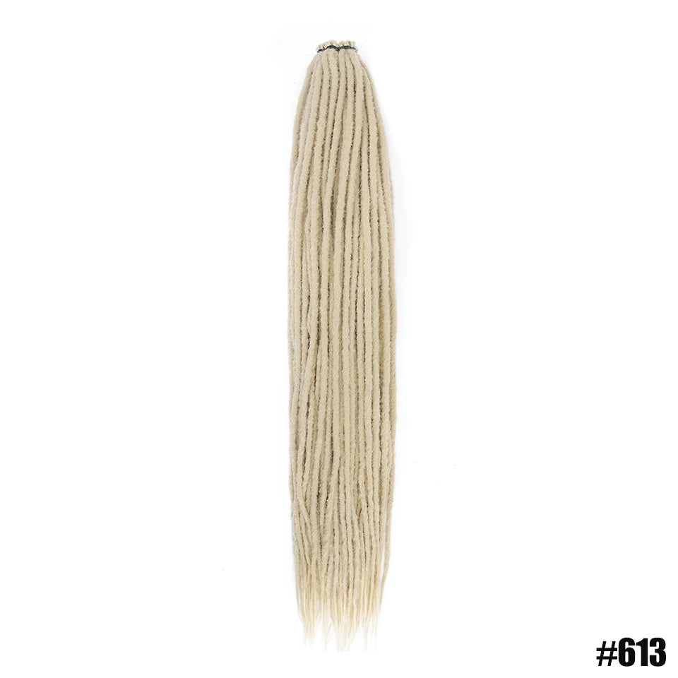 Synthetic Dreadlock Extensions – Handmade Crochet Hair 24" & 36" Luxegan