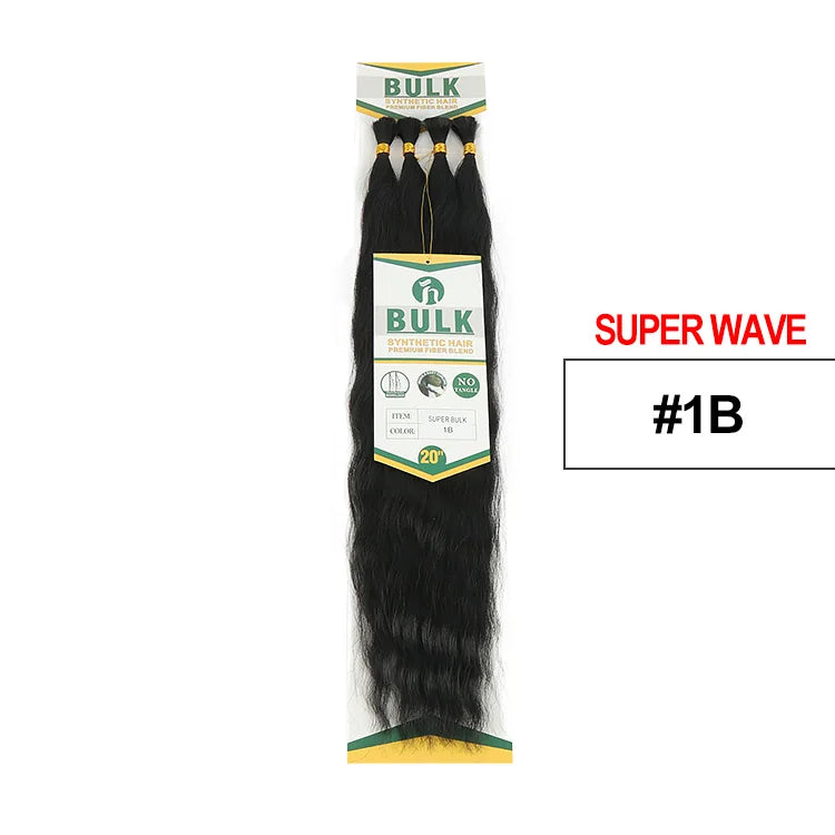 Deep Wave Boho Braids Synthetic Hair – Bulk Braiding Hair for Boho & Knotless Styles