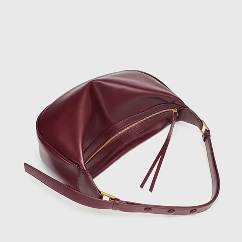 Dumpling Crescent Armpit Bag | Large Capacity Shoulder & Crossbody Handbag Luxegan